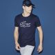 T-shirt Lacoste TH7405 525 bleu marine et blanc.