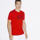 T-shirt Lacoste TH7405 rouge et bleu marine.