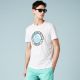 T-shirt Lacoste TH9650 DLH blanc.