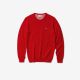 Pull Lacoste AH3467 azc rouge farine rouge