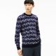 Pull Lacoste AH9329 TYL paladium marine jazz blanc