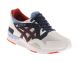 Basket junior Asics Gel-lyte V en daim et mesh gris, bleu et rouge C541N 1050.