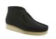 Clarks Originals Wallabee boot en daim noir pour homme.