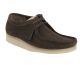 Clarks wallabee dark brown suede 26103925