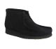 Bottines Clarks Originals Wallabee Boot black suede 26133281