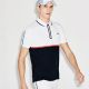 Polo Lacoste Dh2067 j8e white navy blue etna red oceanie