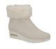 DKNY Aron Wedge Bootie k3812269 suede faux fur linen lnn