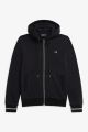 Fred Perry Hooded Sweatshirt Black J2531 184