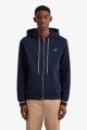 Sweatshirt Fred Perry Hooded Washed Navy J2531 875