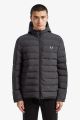 Fred Perry insulated hooded jacket black J7516 102