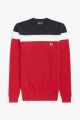 Fred Perry Colour Block Crewneck Jumper Winter Red K5513 401