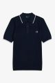 Polo Fred Perry Textured Front Knitted Deep Carbon K5521 E97