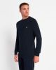 Lyle & Scott KN1359V Z271 basket weave knitted jumper dark navy