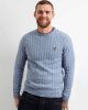 Lyle & Scott cable jumper stone blue marl KN732V Z621