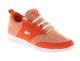 Basket Lacoste dames Light en textile et daim orange.