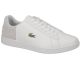 Lacoste Carnaby Evo 318 2 QSP SPM Wht Lt Gry Leather Suede 7-36SPM004414X