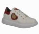 Love Moschino JA15474G0BJA410A sneaker gomma40 Vit. Bianco Vern Rosso