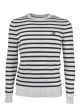 Pull Lyle & Scott KN1005V 626 breton stripe jumper white