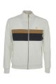 Lyle & Scott ML1341V W120 Colourblock Chest Stripe Tracktop Vanilla ice