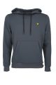 Lyle & Scott ML1371SP W129 oth fly fleece hoodie observer grey