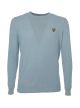 Pull Lyle & Scott crew Cotton Merino Jumper 1901 KN400VC Z504 blue shore marl