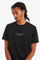 T-shirt Fred Perry brodé noir M1609 102