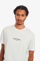 T-shirt Fred Perry brodé blanc M1609 129