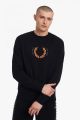 Sweatshirt Fred Perry Laurel Wreath M2646 102 Noir