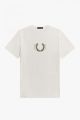 Fred Perry T-shirt M2665 303 Laurel Wreath Snow White