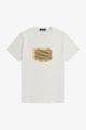 Fred Perry T-shirt M3627 129 Glitched graphic Snow White.