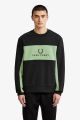 Fred Perry Panel Piped Sweatshirt Black M4553 184