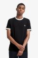 T-shirt Fred Perry Taped Ringer Black M6347 220