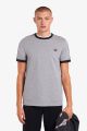 Fred Perry Taped Ringer T-Shirt Steel Marl M6347 291