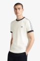 T-shirt Fred Perry Taped Ringer Snow White M6347 B34