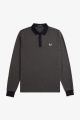 Polo Manches Longues Fred Perry Micro damier Black Field green M6592 T02