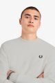 Fred Perry crew neck sweatshirt M7535 129 Snow White