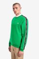 Fred Perry taped shoulder sweatshirt electric green M7538 I64