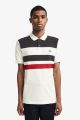 Polo Fred Perry à Bandes Snow White M8540 129