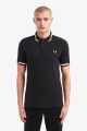 Polo Fred Perry à liserés Black M8551 102