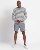 Sweatshirt Lyle & Scott ML1233V Z815 breton stripe white mid grey marl