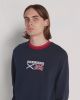 Sweatshirt Lyle & Scott ML1334V flag crew neck tipped Z271 Dark Navy