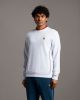 Sweatshirt Lyle & Scott ML1481SP 626 crew neck with contrast piping white