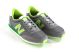 Chaussure New Balance U 410 D en microfibre gris et vert.