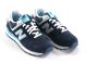 Basket new balance  dames wl 574 en daim et mesh bleu et bleu ciel.