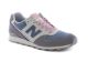 Chaussures New Balance WR996 D gris, bleu jeans et blanc.