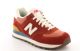 Chaussure New Balance ml 574 bordeaux et turquoise.