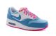 Basket Nike air max 1 junior bleu clair et rose 653653 400.