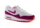 Basket Nike air max 1 essential dame blanc et rose 599820 112.