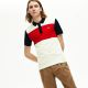 Polo Lacoste PH5142 AVJ Flour Red Navy Blue