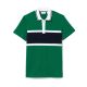 Polo Lacoste manches courtes  ph6585 wes vert et bleu marine.